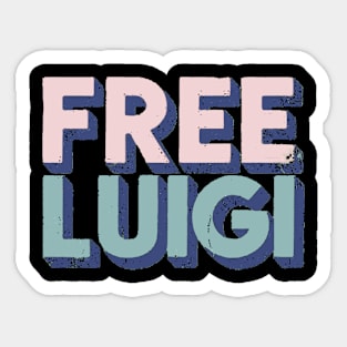 FREE LUIGI Sticker